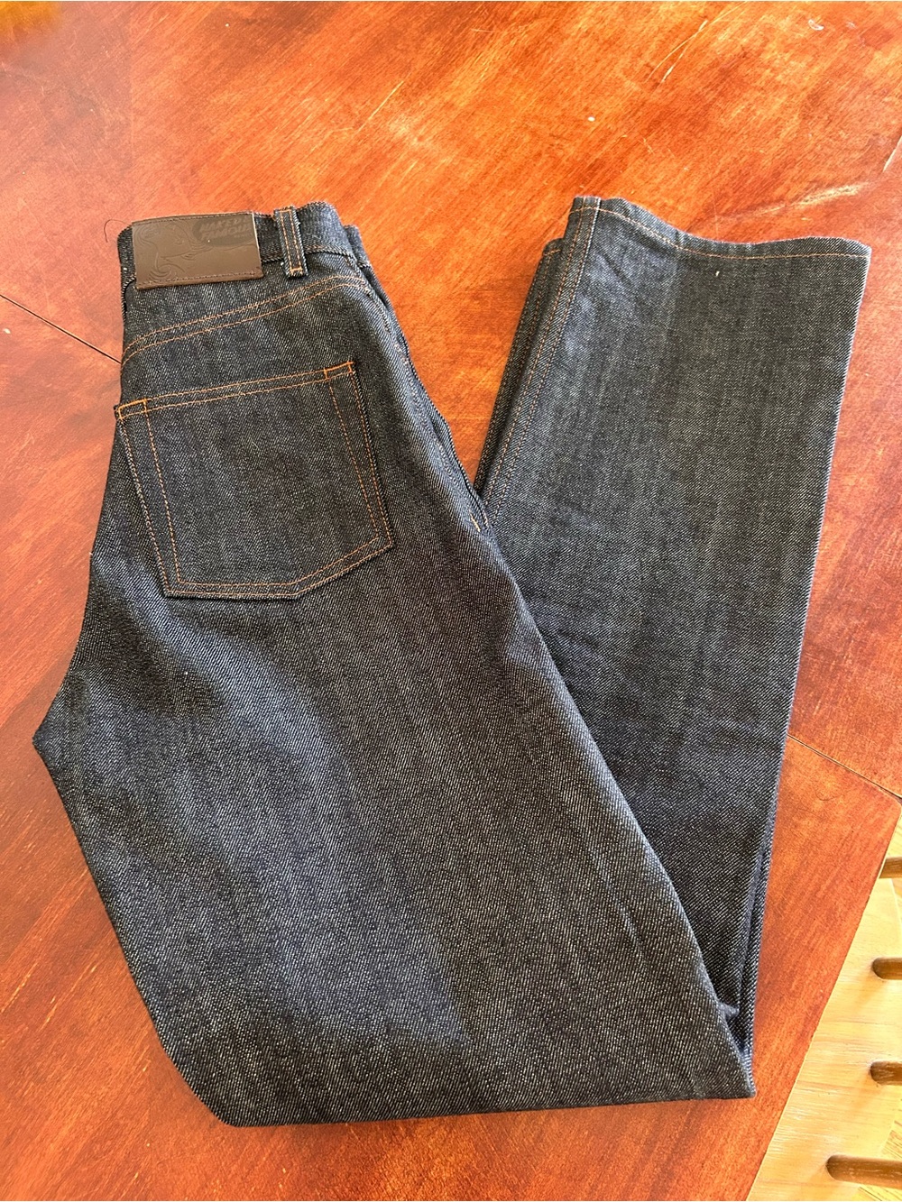 Naked & Famous Denim Straight Leg Dark Indigo Jeans